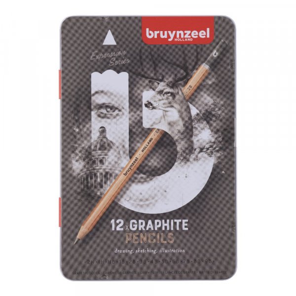 Crayons graphite bruynzeel - 12 crayons