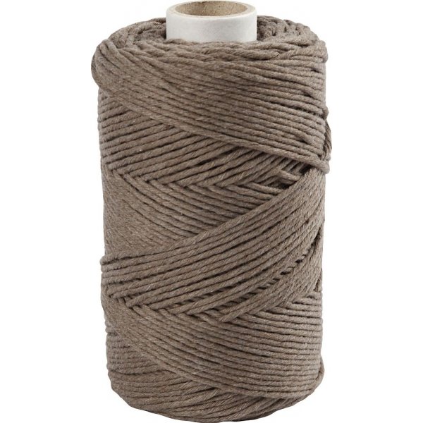 Fil macram - marron clair - 2 mm - 198 m