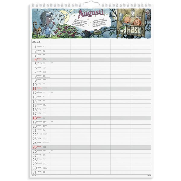 Calendrier familial 24/25 - Autocollants