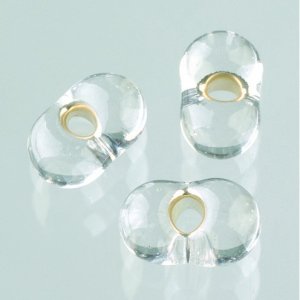 Perles Farfalle - argent transparent Perles Farfalle - argent transparent