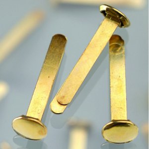 Rivets de sac 25mm - Laiton paquet de 20 Rivets de sac 25mm - Laiton paquet de 20