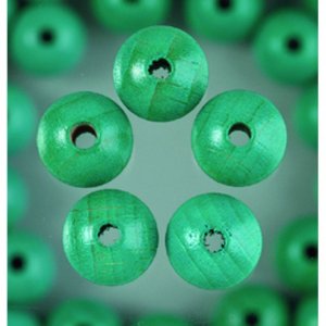 Perles en bois turquoise Perles en bois turquoise