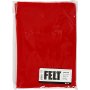 Feutre Hobby - rouge - A4 - 10 feuilles