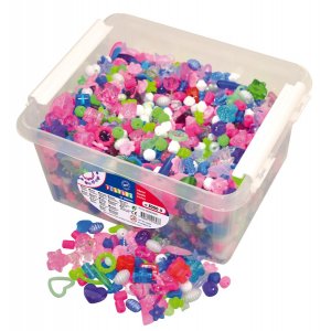 Perles en plastique à l'arrière Perles en plastique à l'arrière
