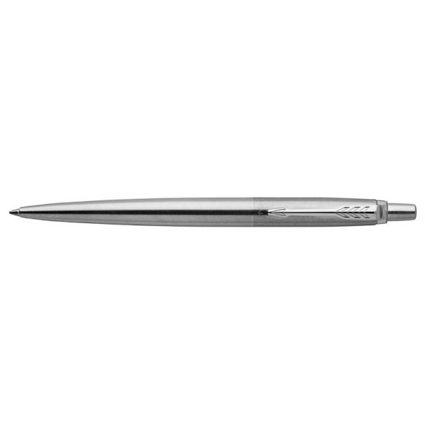 Stylo  bille Parker Jotter - Garniture chrome en acier inoxydable - Stylo  bille Bleu moyen
