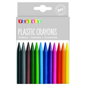 Crayons de couleur en plastique 12 pcs Crayons de couleur en plastique 12 pcs