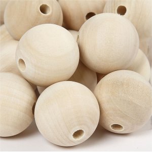 Perles en bois - Ø30 mm - 50 pcs Perles en bois - Ø30 mm - 50 pcs