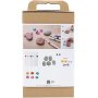 Kit DIY Dcoration en pierre, couleurs mlanges, Monstre