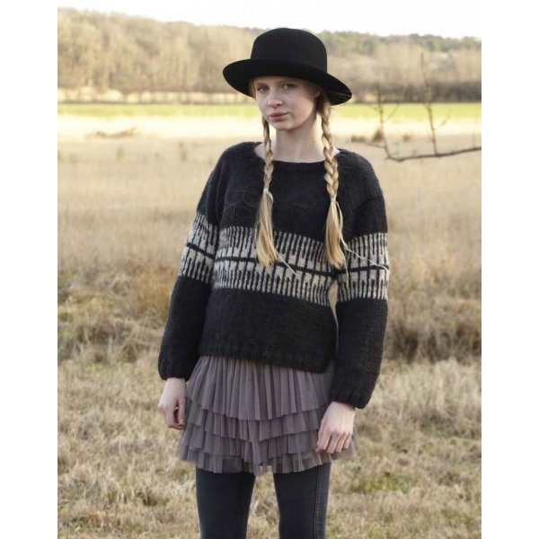 Patron tricot - Pull femme manches longues  motifs