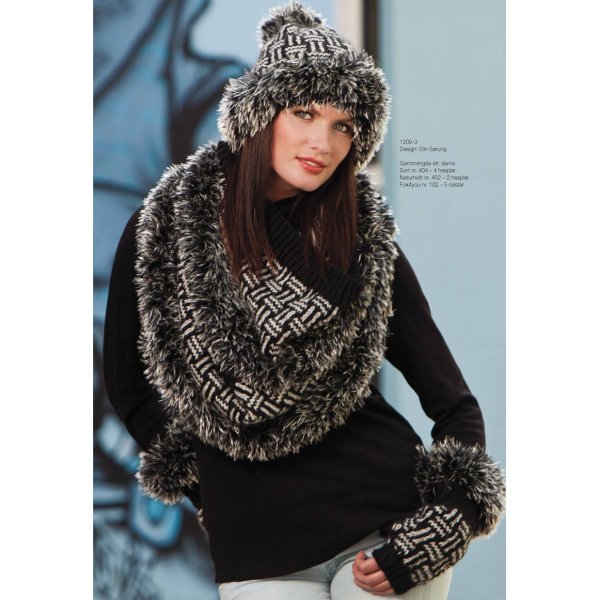Patron tricot - Bonnet, col et manchettes (1209-3)