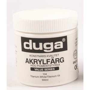Peinture acrylique blanche 500 ml