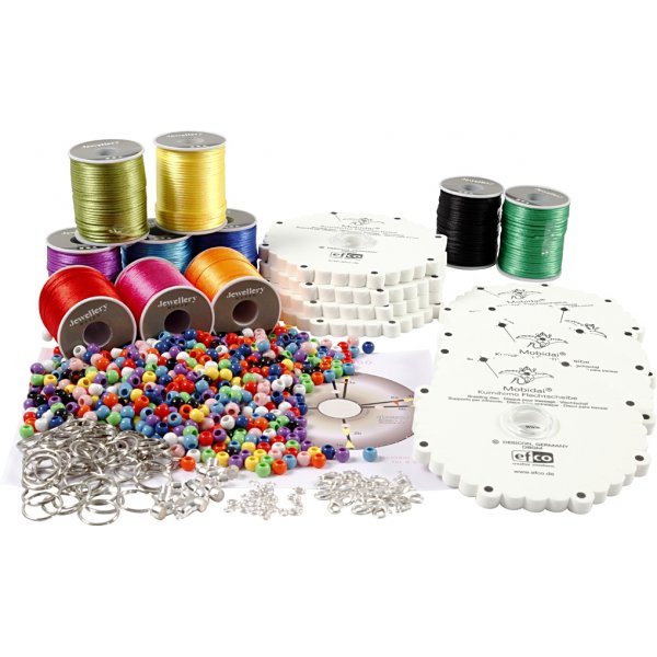 Ensemble de classe Kumihimo - Couleurs non - Couleurs vives