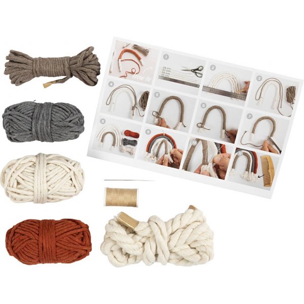 Mini Kit DIY Macramé - Arc-en-ciel
