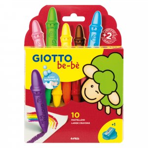 Crayons Giotto be-bé - paquet de 10 Crayons Giotto be-bé - paquet de 10