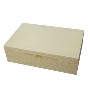Coffret en bois 35,5 x 22 x 10,5 cm - pin non traité Coffret en bois 35,5 x 22 x 10,5 cm - pin non traité