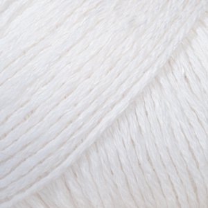Fil DROPS Coton-lin Uni Color - 50g - Blanc (01) Fil DROPS Coton-lin Uni Color - 50g - Blanc (01)