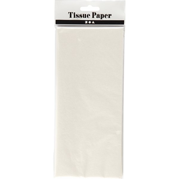 Papier de soie - nacre - 50 x 70 cm - 14 g -6 feuilles