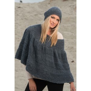 Patron tricot - Poncho et bonnet (1308-4) Patron tricot - Poncho et bonnet (1308-4)