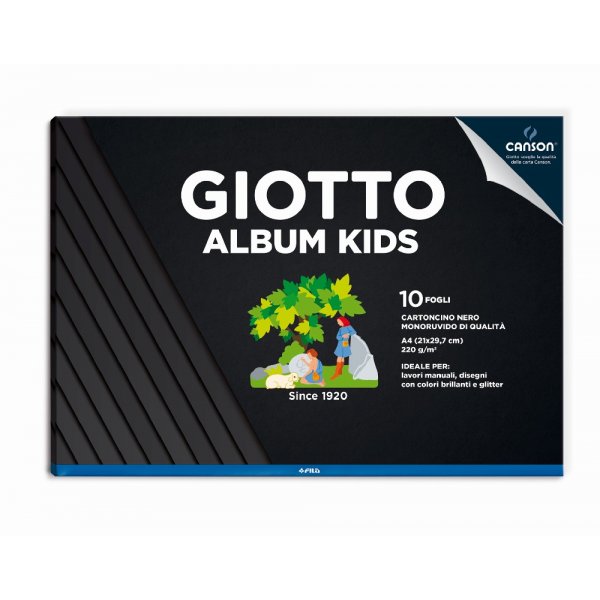Carnet  dessin Giotto Noir 10 pages 220g - A4