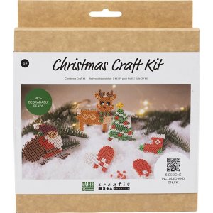 Kit DIY NABBI BioBeads - Père Noël - Chaussette de Noël - Coeur de Noël - Sapin de Noël et renne Kit DIY NABBI BioBeads - Père Noël - Chaussette de Noël - Coeur de Noël - Sapin de Noël et renne