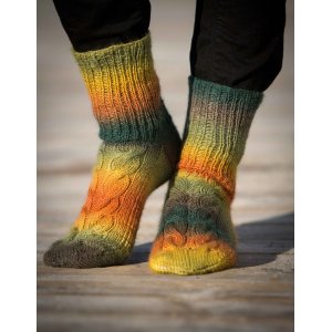 Patron tricot - Chaussettes avec galon (1306-12) Patron tricot - Chaussettes avec galon (1306-12)