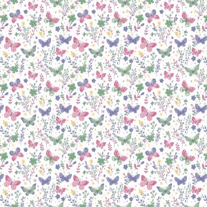 Toile cirée à motif papillon - Multicolore Toile cirée à motif papillon - Multicolore