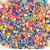 Perles lettres colorées 7 x 7 mm - env. Perles lettres colorées 7 x 7 mm - env.