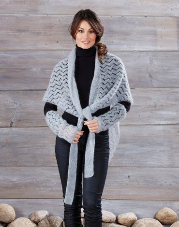 Patron tricot - Chle et chauffe-poignets tricots