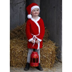 Patron tricot - Manteau et capuche du Père Noël Patron tricot - Manteau et capuche du Père Noël