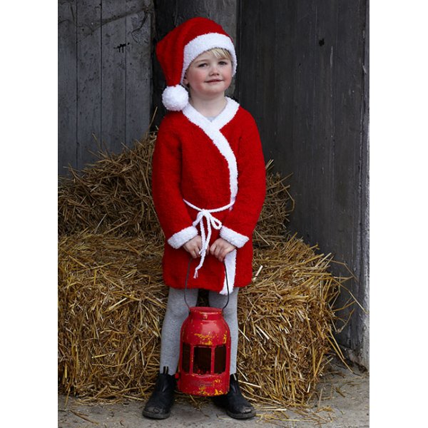 Patron tricot - Manteau et capuche du Père Noël