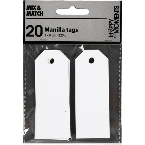 Marqueurs Manille - blanc - 20 pcs Marqueurs Manille - blanc - 20 pcs