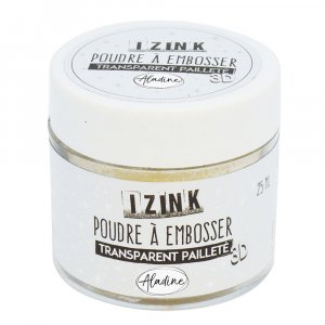 Poudre à embosser Izink à paillettes 25 ml Poudre à embosser Izink à paillettes 25 ml