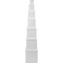 Botes - blanches - carres - 7 pcs