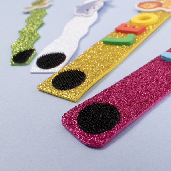 Velcro rond noir 20 mm 12 jeux autocollants