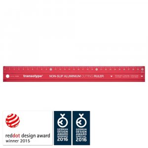 Règle en aluminium - Rouge Règle en aluminium - Rouge