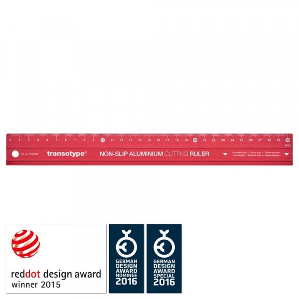 Rgle en aluminium - Rouge