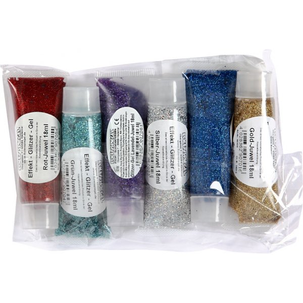 Eulenspiegel Gel paillet - couleurs mlanges - 6 x 18 ml
