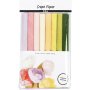 Papier crpon - couleurs pastel - 8 feuilles