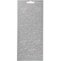 Autocollants - argent - toiles - 10 x 23 cm