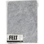 Feutre Hobby - gris - Chin - 10 feuilles