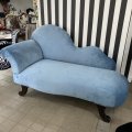 Image client Velours polyester 150 cm - Bleu tourterelle