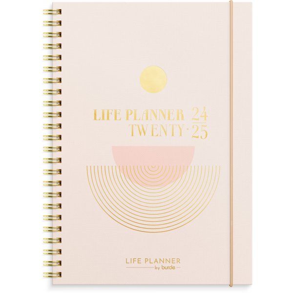 Calendrier 24/25 - Life Planner Rose A5