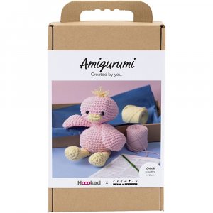 Kit de bricolage amigurumi canard rose clair et jaune clair - 1 paquet Kit de bricolage amigurumi canard rose clair et jaune clair - 1 paquet