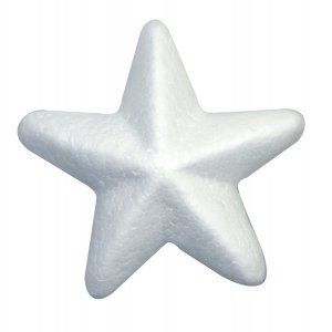Étoile en polystyrène 25 pcs 70 mm Étoile en polystyrène 25 pcs 70 mm