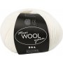 Fil de laine - blanc cassé - 100 g
