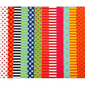 Papier brillant - couleurs mélangées - À motifs - 50 feuilles Papier brillant - couleurs mélangées - À motifs - 50 feuilles