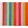 Papier brillant - couleurs mlanges -  motifs - 50 feuilles