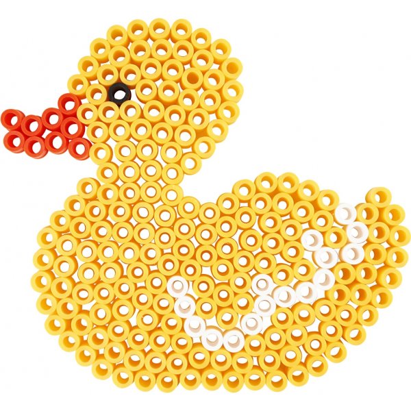 Assiettes perles - transparentes - ours en peluche - voiture - renne - canard et lapin - JUMBO - 5 pcs