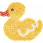 Assiettes perles - transparentes - ours en peluche - voiture - renne - canard et lapin - JUMBO - 5 pcs
