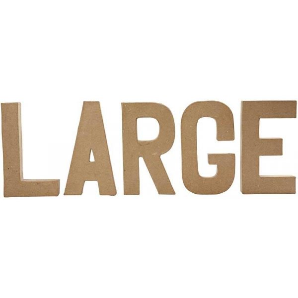 Lettre en carton - A - 5 cm